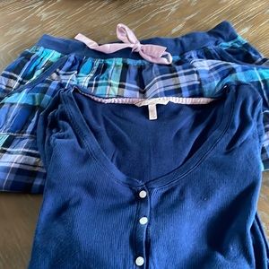 Victoria’s Secret Henley long sleeve pjs
